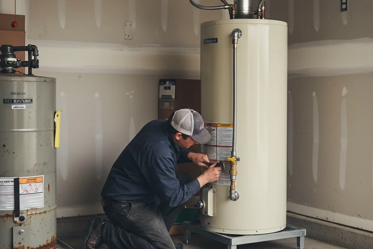 Water heater and shutoff valve replacement in Zillah